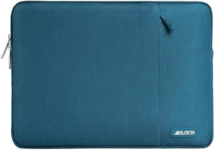 MOSISO Laptop Case 15 inch, 15 inch Laptop Sleeve Compatible with MacBook Air M5 A3448 M4 A3241 M3 A3114 M2 A2941 2026-2023, Dell XPS, Polyester Vertical Computer Sleeve Bag with Pocket, Deep Teal