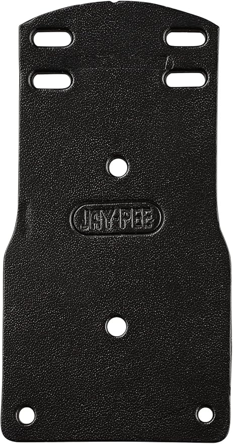 Jay-Pee Police Citation Bar Badge Holder Name Bar Tag Holder Two Bars Black Leather