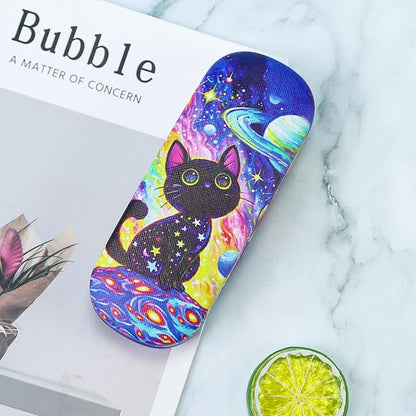 PERFECTSIGHT Hard Shell Eyeglasses Case, PU Leather Protective Glasses Case, Cute Eyeglass Case for Women Men Girls