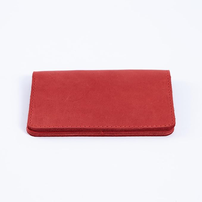 INCARNE US Leather Passport Holder for Travel - Passport Case - Passport Wallet for Men - Passport Cover for Women Sleeve Protector - Travel Essentials Vacation Luggage Travel Gifts - Vintage Red