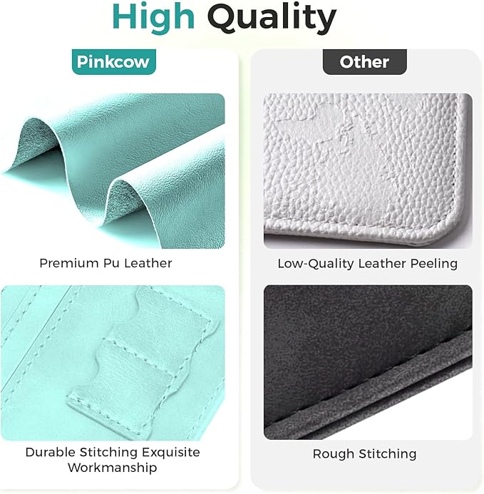 Passport Holder for Travel Women Men - Passport Cover Wallet with Airtag Slot - RFID Blocking PU Leather Passport Holder Case with Card Holder, Pen Slot - Blue