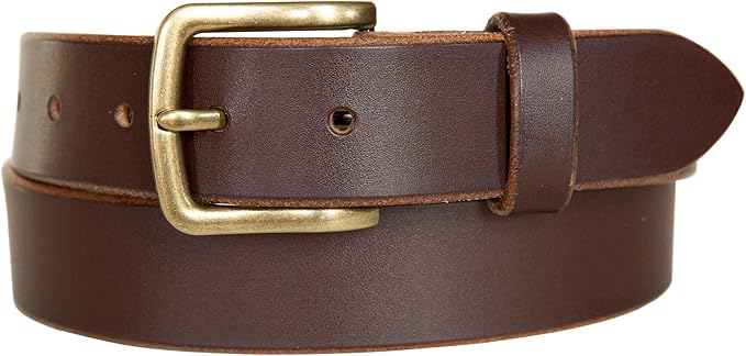 Lucky Brand Men's Jeans Leather Belt| Classic| Casual| Dress| Everyday| American Heritage| Genuine Leather| Metal Buckle