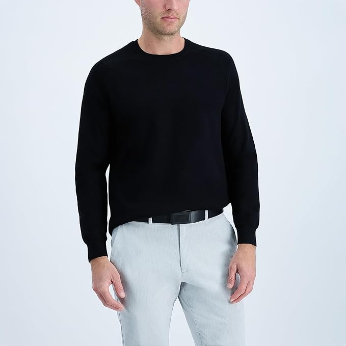 Calvin Klein Men's Plaque Buckle Belt - Casual Modern Style With Logo Detail for Jeans and Dress Pants
