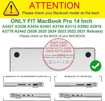 Fintie Sleeve Case for MacBook Pro 14 Inch A3427 A3426 A3434 A3401 A3185 A3112 A2992 A2918 A2779 A2442 (2026-2021), PU Leather Folio Cover for MacBook Pro 14" M5/M4/M3/M2/M1, Brown