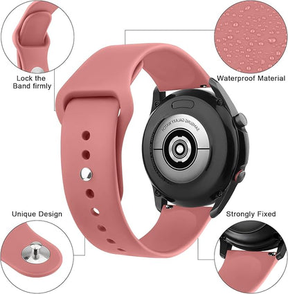 Meliya 22mm Watch Bands Quick Release Replacement Wristband, Soft Silicone Sport Replacement Straps for Men Women