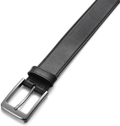 MILORDE Men's Genuine Leather Dress Belt, Handmade, 100% Cow Leather, Fashion & Classic Designs for Work Business and Casual