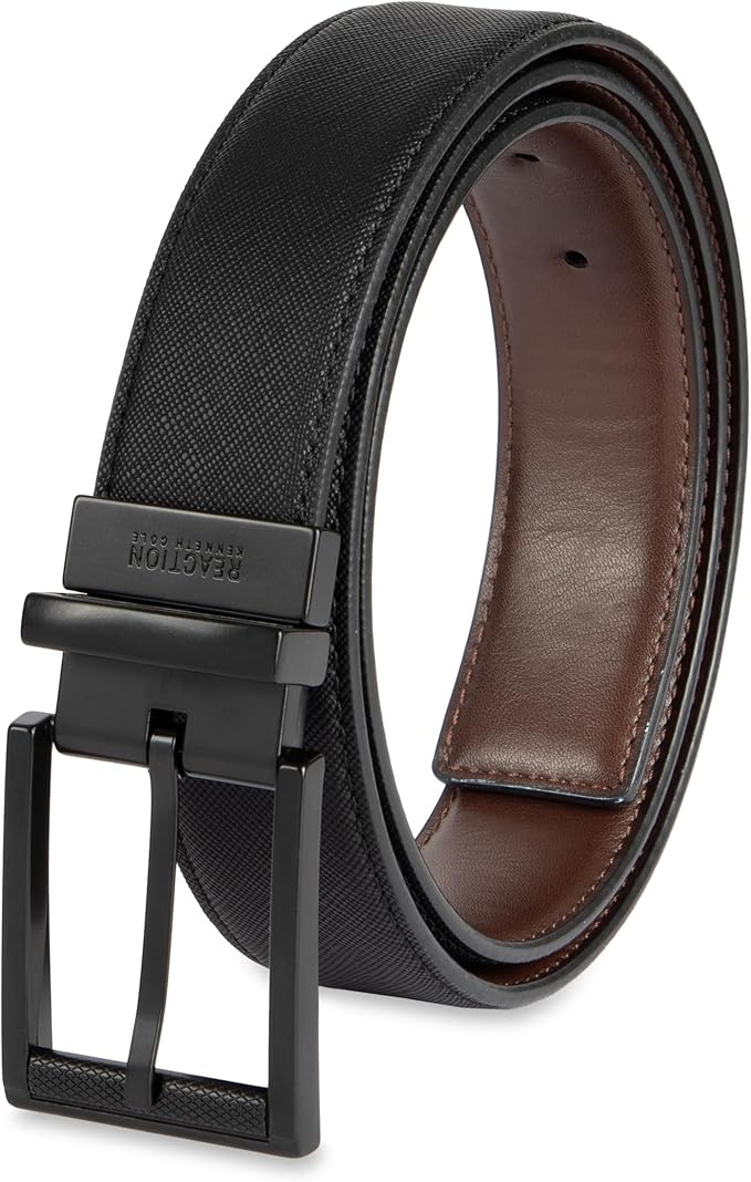 Kenneth Cole REACTION Men's 2-in-1 Reversible Dress Belt
