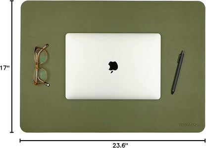 ANECDOTE Vegan Leather Desk Pad - 23.6"x17" Desk Mat for Your Office. This Quality Large Mouse Pad has Chic Elegance, Professional Look & Satisfying Touch - The Perfect Leather Mouse Pad for You!
