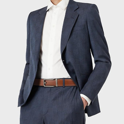 SENDEFN Men's Leather Dress Casual Belt 1 3/8" Automatic Adjustable Click Buckle Belts with Gift Box