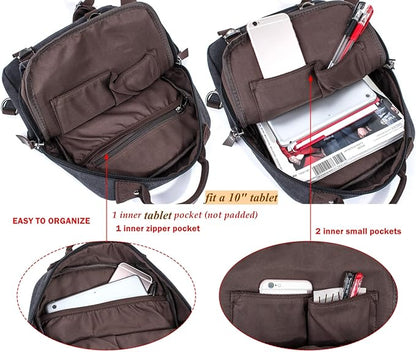 Leaper Retro Crossbody Bag Sling Bag Canvas Messenger Bag for Men Women Shoulder Bag Crossbody Handbags Satchel Travel Bag