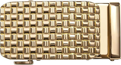 Barry.Wang Mens Belts Leather Ratchet Automatic Buckle Slide Click 1 3/8" Designer Dress Fashion Classic Casual Work Business