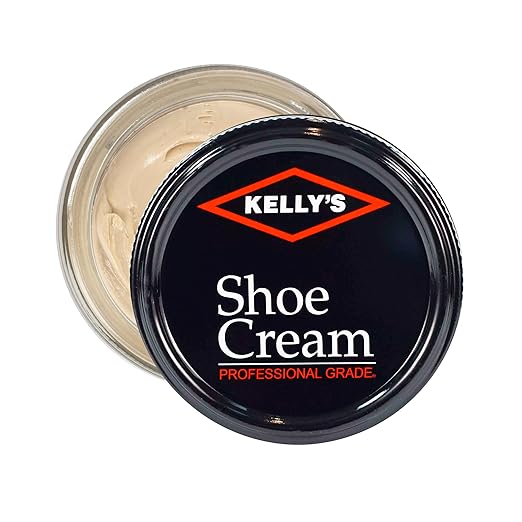 Kelly's Light Bone Shoe Polish 1.5 oz - Professional Leather Shoe Cream