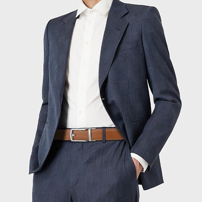 SENDEFN Men's Leather Dress Casual Belt 1 3/8" Automatic Adjustable Click Buckle Belts with Gift Box