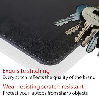 Leather Laptop Sleeve 14 Inch for MacBook Pro 14 Inch M5 M4 M3 M2 M1 Pro/Max Case,Premium Protective Case Cover with Magnetic Closure-Black