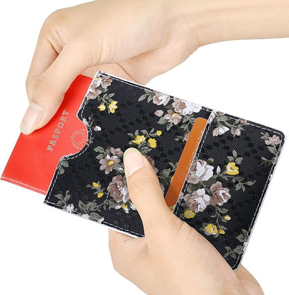 XEYOU Passport Holder Cover - Ultra Slim Premium Synthetic Leather Travel Wallet Case Cover