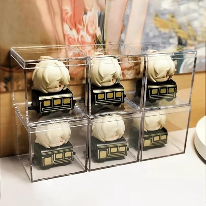 Acrylic Box Clear Acrylic Square Cube Display Boxes Multi-Purpose Container Clear Boxes with Lids for Gifts Weddings Valentine's Day Party Favors Jewelry Storage Box