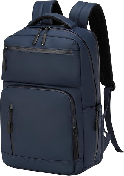Waterproof Laptop Backpack for Men & Women, Flight Approved Anti-Theft Daypack with 15.6-inch Laptop Sleeve (Blue)