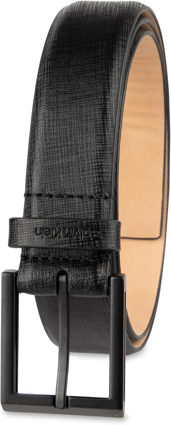 Calvin Klein Men's Leather Dress Belt - Sleek Modern Style for Business & Everyday Wear