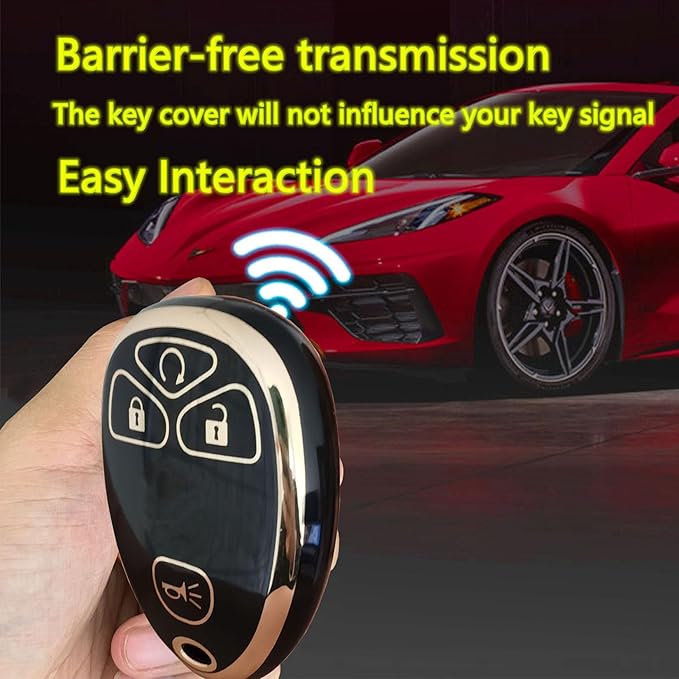 for Chevrolet Key Fob Cover Fit for Chevy Suburban Tahoe Traverse Buick Enclave Cadillac Escalade GMC Yukon