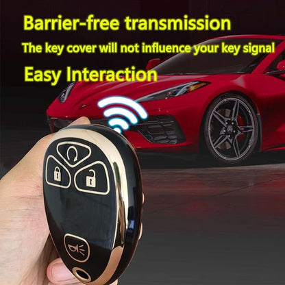 for Chevrolet Key Fob Cover Fit for Chevy Suburban Tahoe Traverse Buick Enclave Cadillac Escalade GMC Yukon