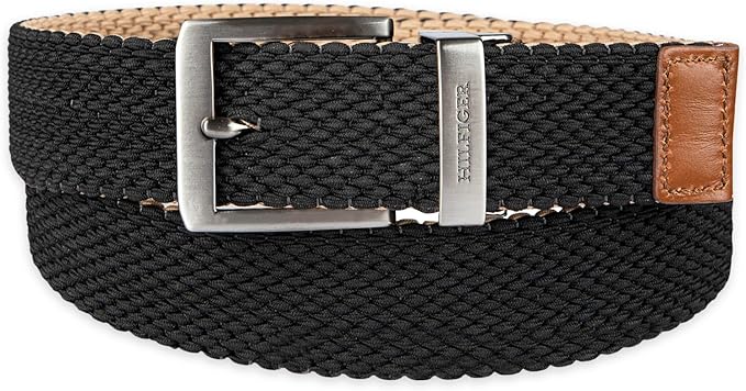 Tommy Hilfiger Men's Reversible Leather Belt, 2‑in‑1 Design for Dress Or Casual Wear