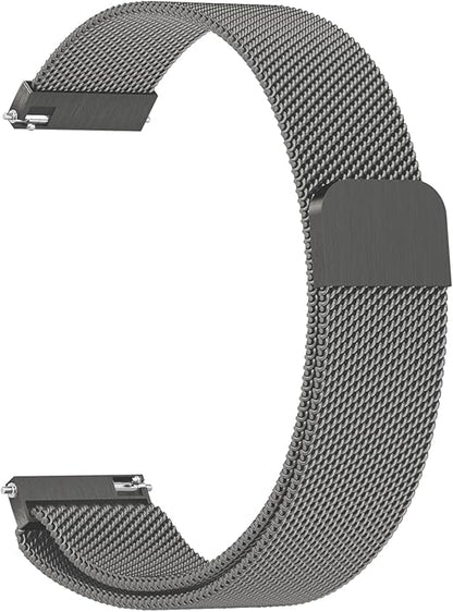 Vanjua 18mm 19mm 20mm 22mm Watch Band Quick Release Replacement Wristbands, Stainless Steel Metal Mesh Loop Adjustable Magnetic Replacement Straps Bands for Men Women