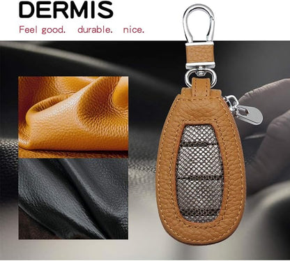 Universal Premium Car Key Fob Case Genuine Leather Car Smart Key fob Holder for Remote Key Fob