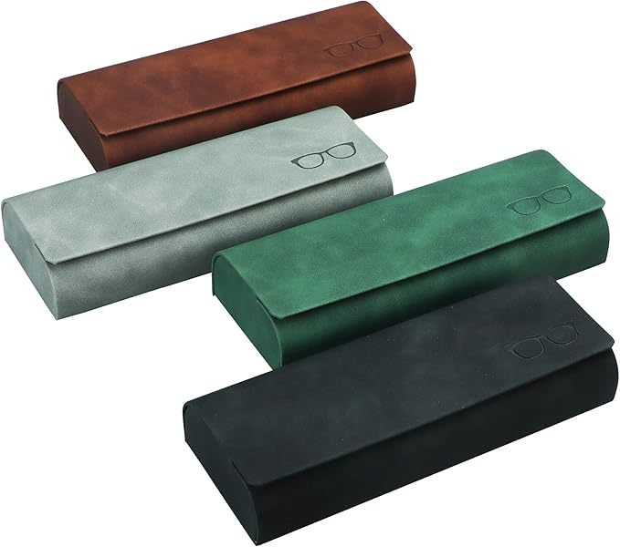 VisionGlobal Hard Shell Eyeglass Case for Eyeglasses and Sunglasses for Men/Women and Kids