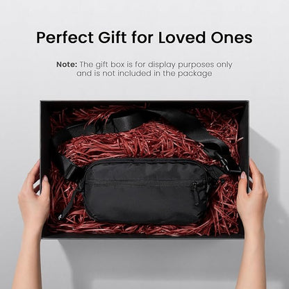 tomtoc 3.5L Sling Bag with RFID Blocking, Crossbody Bag Chest Shoulder Pack for Men and Women, Water-resistant Lightweight Casual Waist Fanny Pack for Travel/Daily Use
