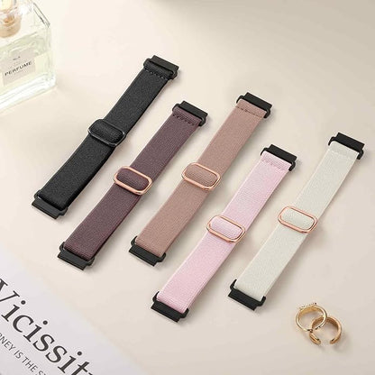 20mm Stretchy Watch Band Compatible with Garmin Vivoactive 5 6 Watch Bands,Quick Release Water-Resistant Nylon Elastic Strap for Vivoactive 3/Venu Sq/Sq 2/Sq Music, Forerunner 245/165/55/570 Women Men