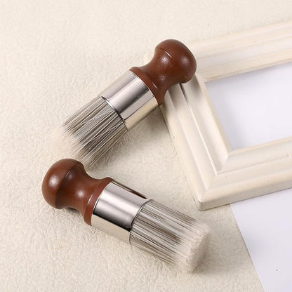 4pcs Salve Brushes for Furniture, Leather Cleaning Brush with Wood Handle and Soft Bristles Repair Cream Balm Applicator Tools for Furniture Home Leather(Salve Not Included)
