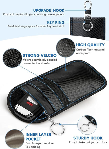 Faraday Key Fob Protector, Faraday Bags for Car Keys