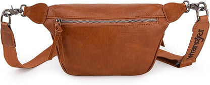 Wrangler Large Fanny Packs for Women Waist Bag Travel Belt Bags Crossbody Sling Purse