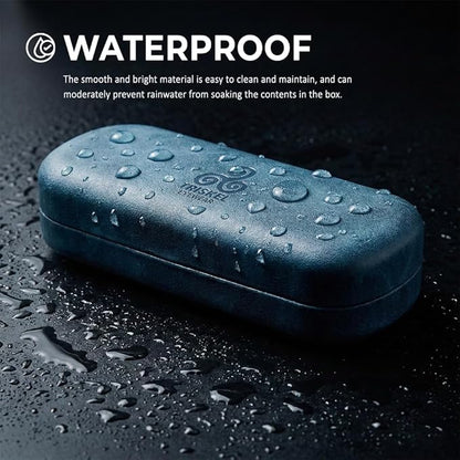 Rounded Rectangle Glasses Case – Hard Shell PU Leather Eyewear Case with Soft Lining & Magnetic Closure