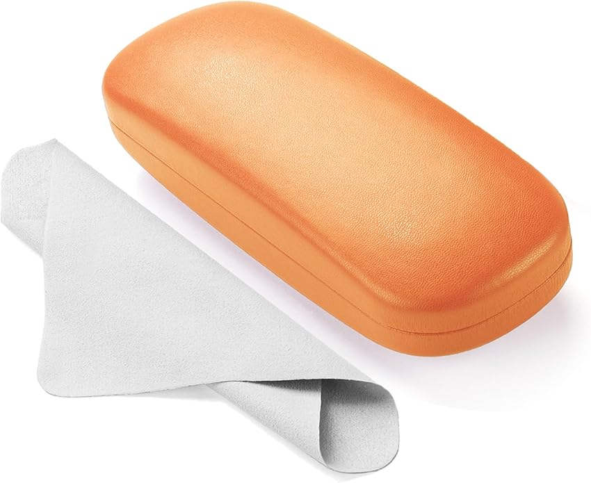 Marvolia Glasses Case Hard Shell - PU Leather Eyeglass Cases Eyeglasses Case for Sunglasses Eye Glasses Cases