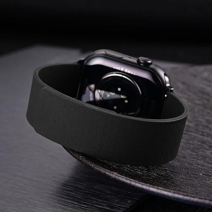 WOCCI Magnetic Watch Bands, Wood Grain Silicone, Quick Release, Compatible Watch Lug 20mm 22mm