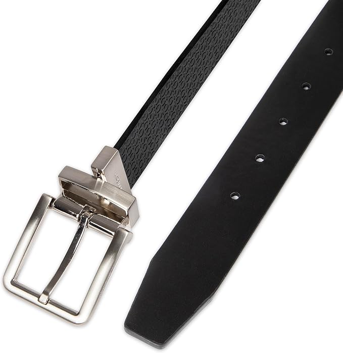 Calvin Klein Men’s Reversible Leather Belt - 2‑in‑1 Versatile Modern Style