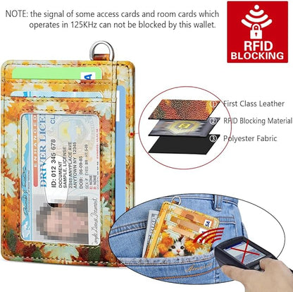 FurArt Slim Minimalist Wallet, Front Pocket Wallets, RFID Blocking, Credit Card Holder for Men