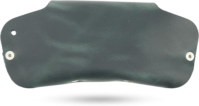 Toprank Leather Eyeglass Case - Handmade Slim Sunglasses Holder, Genuine and Universal Fit for Men and Women