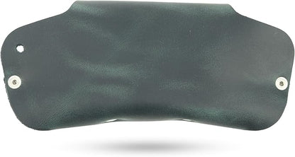 Toprank Leather Eyeglass Case - Handmade Slim Sunglasses Holder, Genuine and Universal Fit for Men and Women