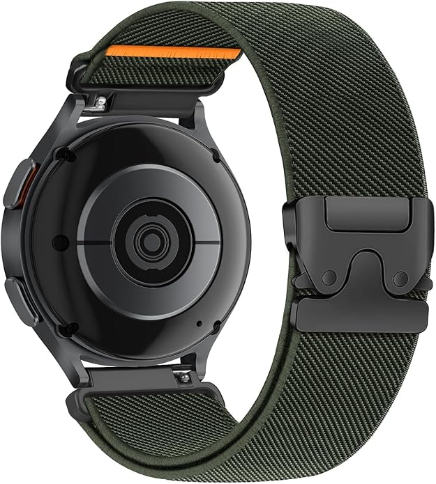 Elastic Nylon Band for Garmin Venu 3 4 2/Forerunner 965 265,22mm Quick Release Stretchy Sport Fabric Parachute Buckle Watch Band for Samsung Galaxy 3 45mm/Watch 46mm/Gear S3 Frontier/Classic Strap