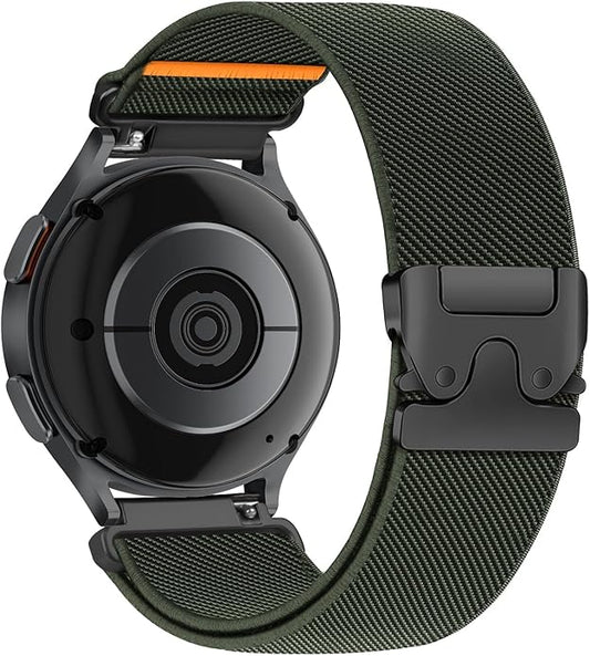 Elastic Nylon Band for Garmin Venu 3 4 2/Forerunner 965 265,22mm Quick Release Stretchy Sport Fabric Parachute Buckle Watch Band for Samsung Galaxy 3 45mm/Watch 46mm/Gear S3 Frontier/Classic Strap