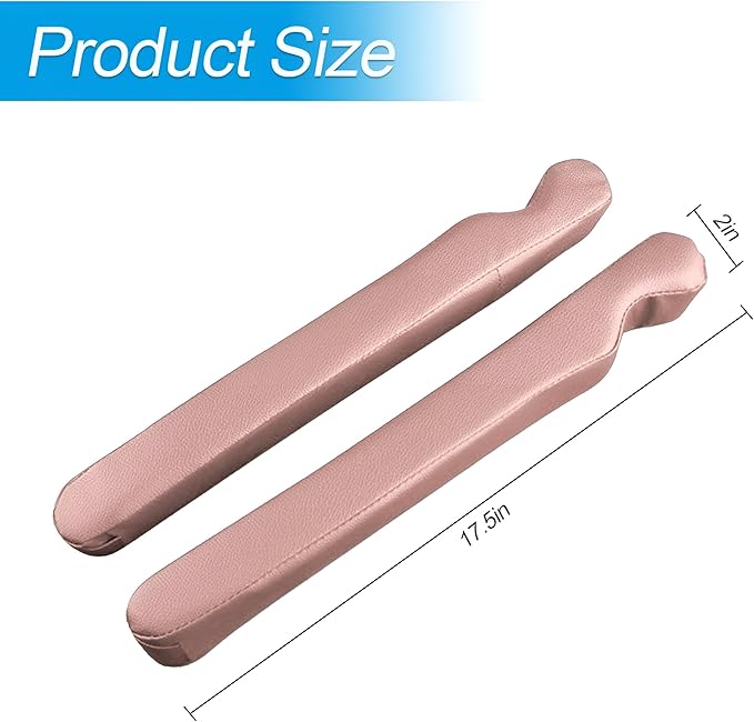 Mandark Car Seat Gap Filler, 2PCS Leather Vehicle Gap Stopper to Fill Between Seat and Console, Automotive Crevice Plug Blocker Accessories from Dropping, Universal for SUV, Sedan, Truck (Pink)