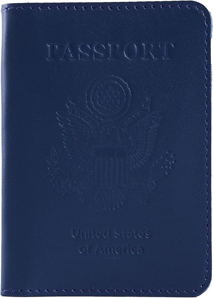 INCARNE US Leather Passport Holder for Travel - Passport Case - Passport Wallet for Men - Passport Cover for Women Sleeve Protector - Travel Essentials Vacation Luggage Travel Gifts - Classic Brown
