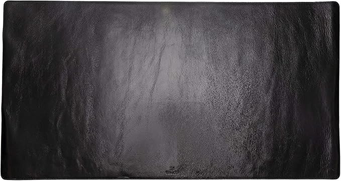 Venito Premium Leather Desk Mat (31.5 X 14.6 inch) - Medium Mouse Mat for Home Office Accessories (Rustic Black)