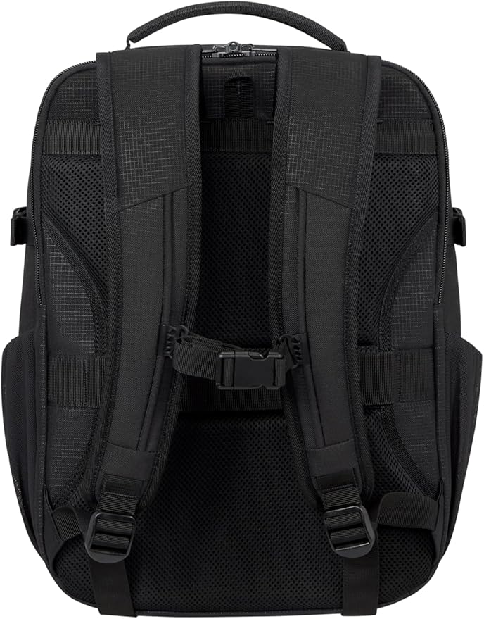 Samsonite Roader Cabin Backpack 40 x 30 x 20 cm Hand Luggage for Ryanair, Wizz Air & Vueling, Underseat Bag with Laptop Compartment 15.6 Inches, 26 L, 0.70 kg, Black (Deep Black)