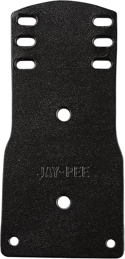 Jay-Pee Police Citation Badge Holder Name Tag Holder Three Bars Black Leather