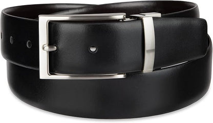 Calvin Klein Men’s Reversible Leather Belt - 2‑in‑1 Versatile Modern Style
