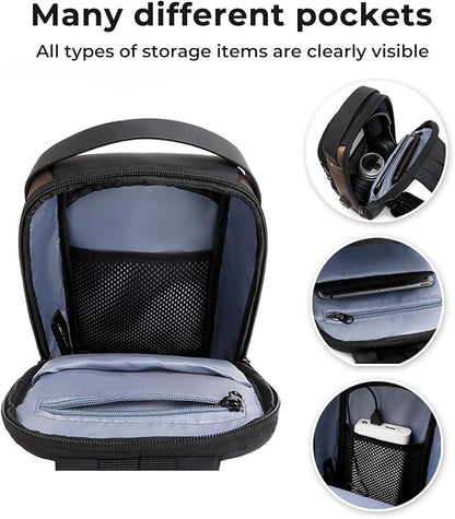 Rcrirth Sling Bag For Women | Anti Theft Crossbody Bags For Women & Men - Travel Hiking Purse Chest Bag Daypack – Black
