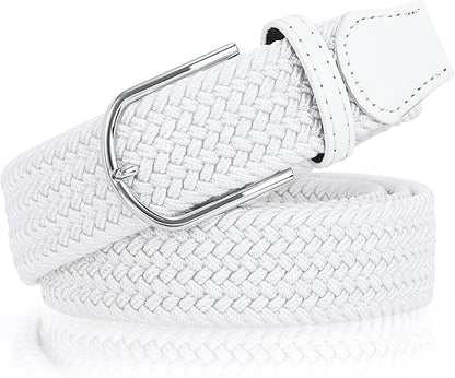 XZQTIVE Braided Belt Stretch Belt for Men and Women Multicolored Woven Golf Belt Elastic Jean Belts